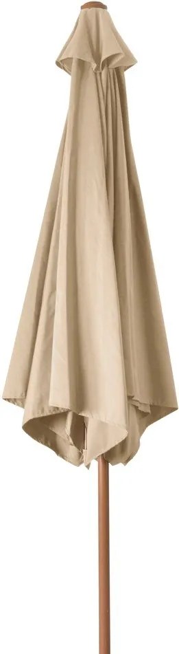 Бежов чадър ø 300 cm Wood – Rojaplast