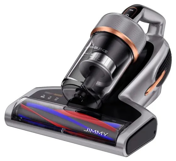 Прахосмукачка против акари JIMMY BX7 Pro Max, 700W, 0.5 л, 16 kPa, Стерилизация чрез нагряване 65C / UV, Отрицателни йони, 6 степенна филтрация, Сив