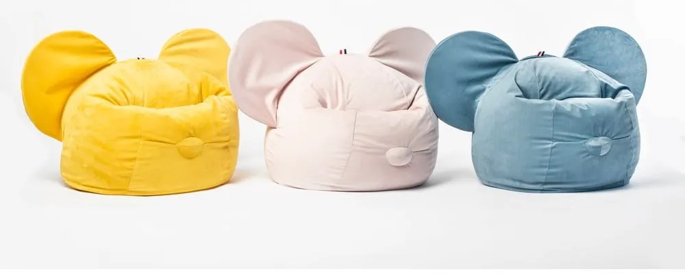 Детска чанта за диван от червено кадифе Ears - The Brooklyn Kids