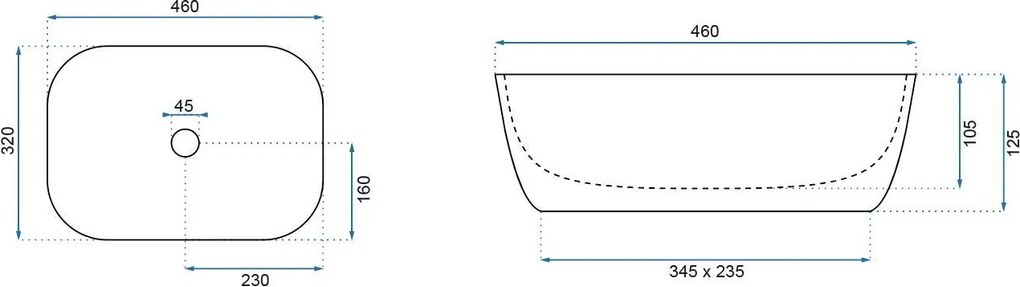 Умивалник за плот Rea Bianka