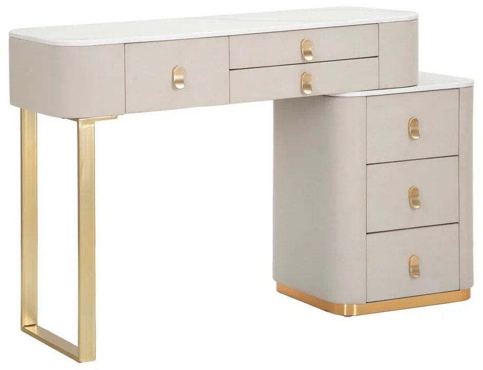 Конзолна маса в бежово-златисто 40x120 cm Beauty – Mauro Ferretti