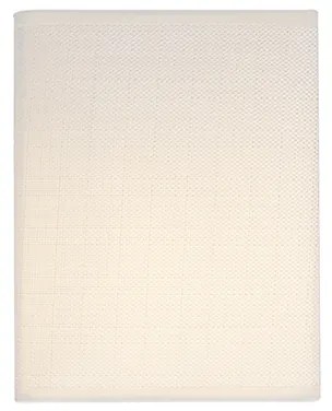 Модерна стенна лампа от юта, бяла, с текстилен абажур - Vete