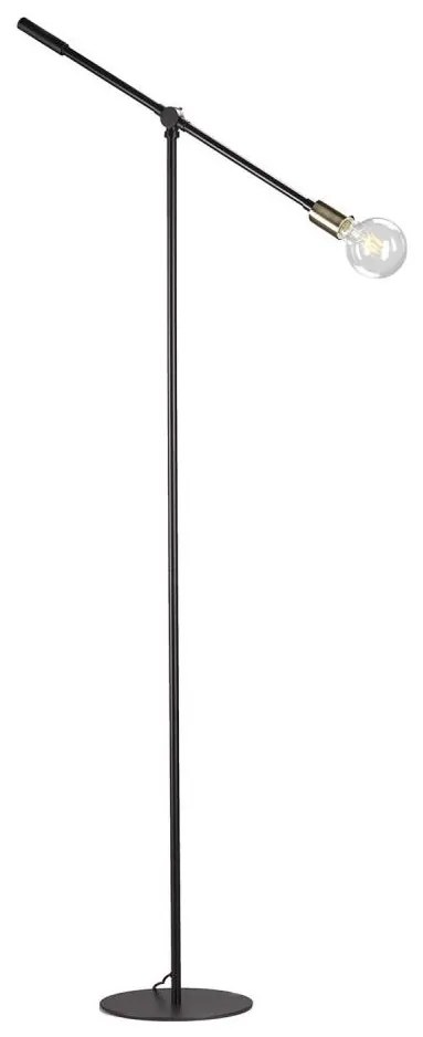 ONLI - Лампион ASTE 1xE27/15W/230V черен/златист