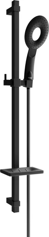 Mexen DQ73 плъзгащ се душ комплект, черен - 785734581-70