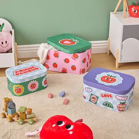 Комплект детски кутии за съхранение atmosphera Chachapop, Картон, 3 бр