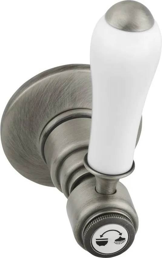 Матово-сребрист вградена душ батерия (2 изхода) Antea – Sapho