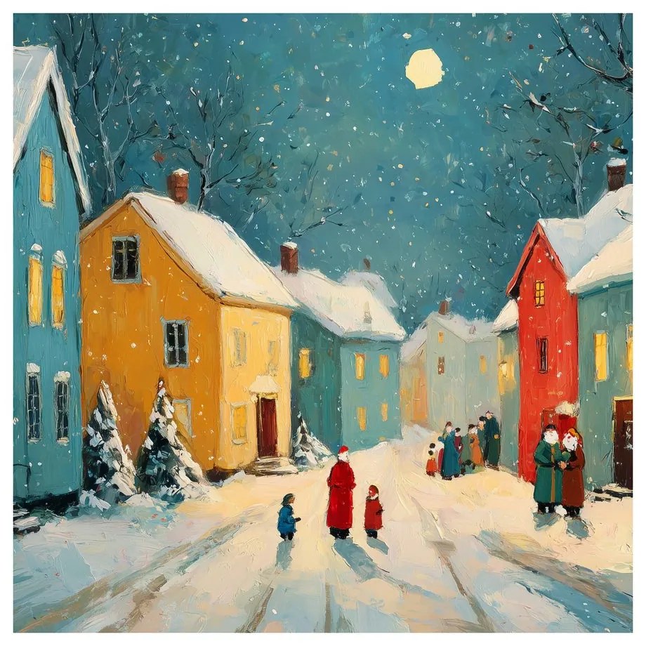 Картина на платно – Спокойна коледна нощ