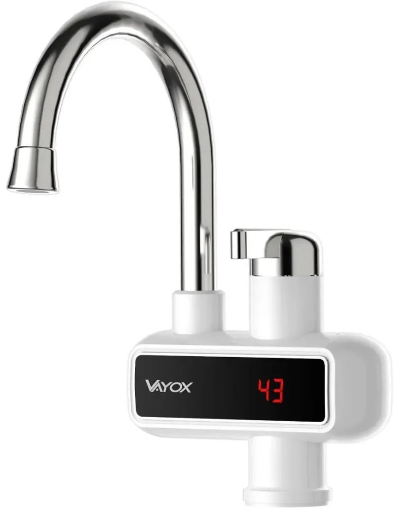 Проточен бойлер с LED дисплей 3000W/230V IPX4 бял