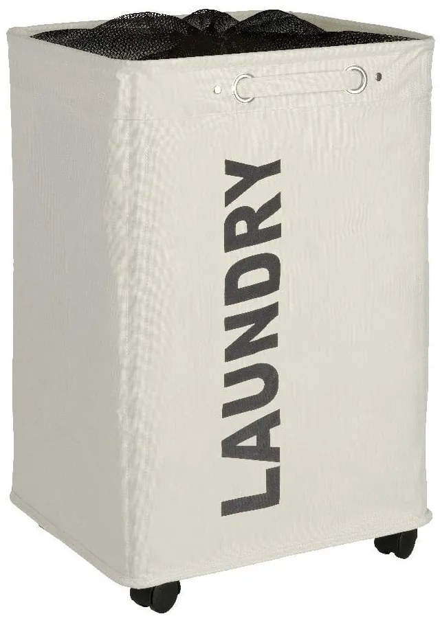 Бежов кош за пране Quadro, 79,2 л - Wenko