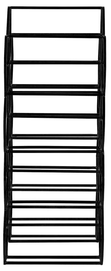 Черна метална стойка за вино за 12 бутилки Salbris - Light &amp; Living