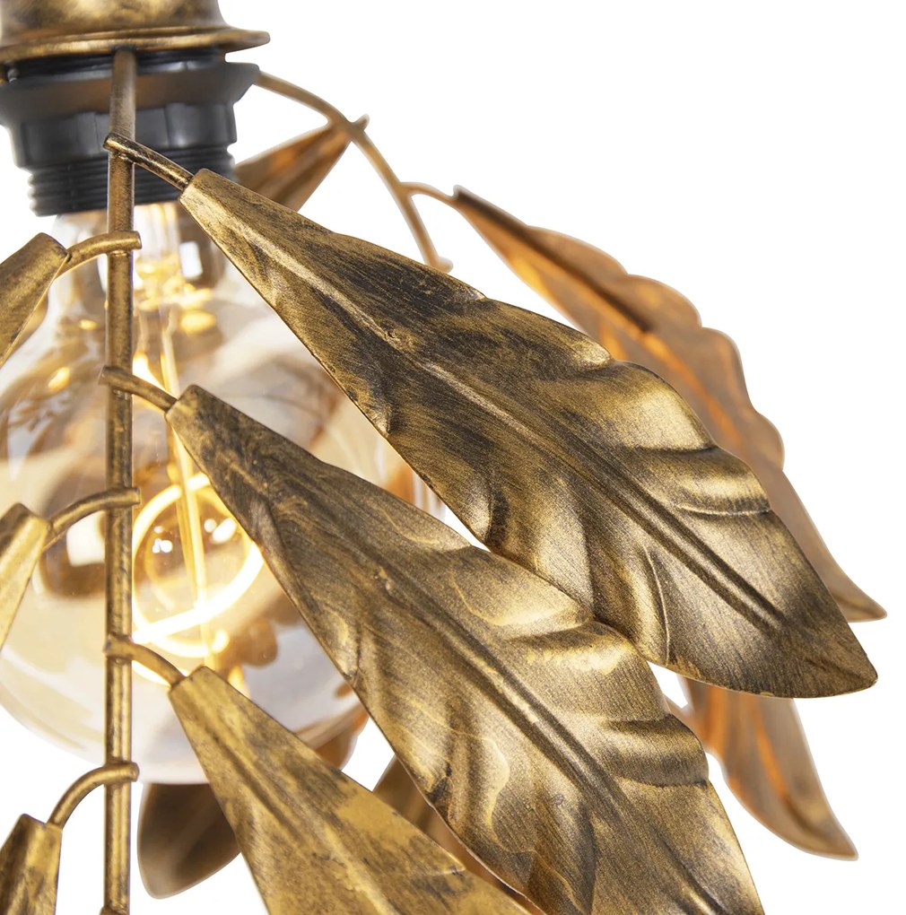 Висяща лампа в ретро стил антично златисто кръгла 3-светлинна - Linden