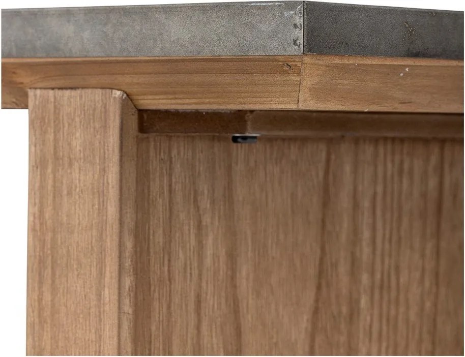 Конзолна маса с метална плоча в естествен цвят 40x110 cm Riva – Bloomingville