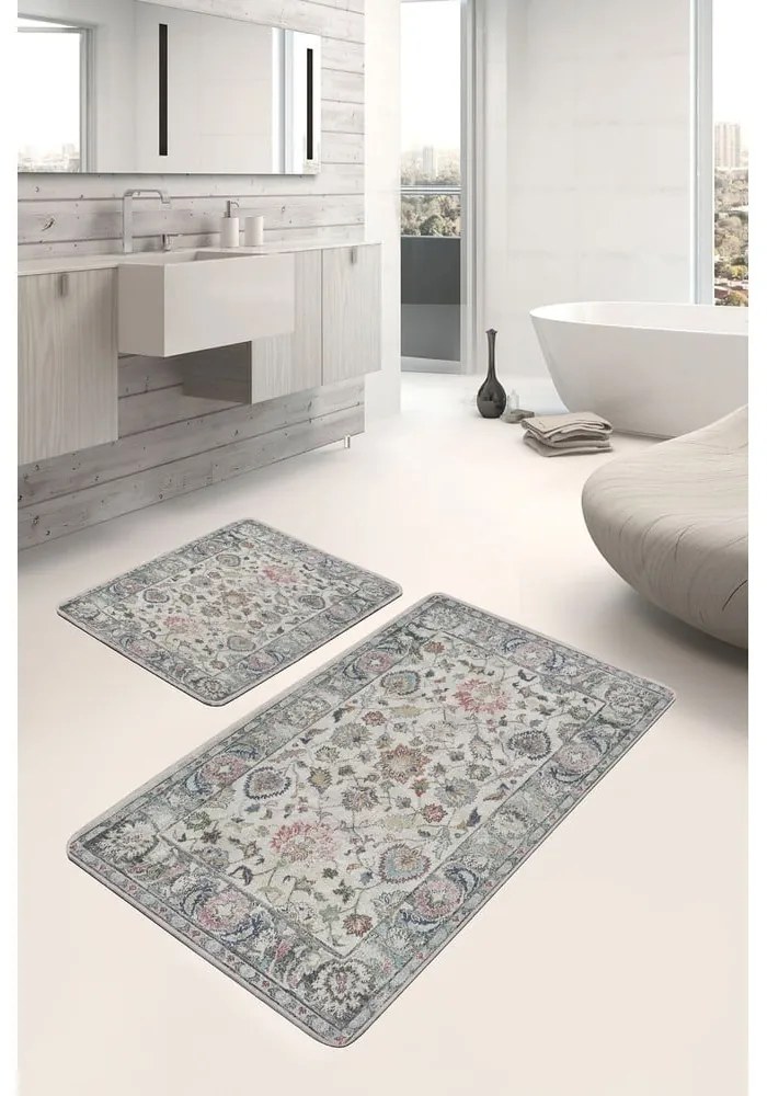 Сиви изтривалки за баня в комплект от 2 броя 60x100 cm - Mila Home