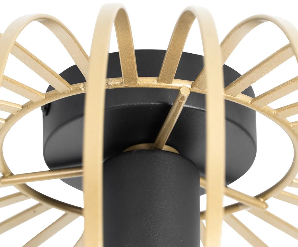 Интелигентна таванна лампа златиста 39 см с Wifi G95 - Johanna