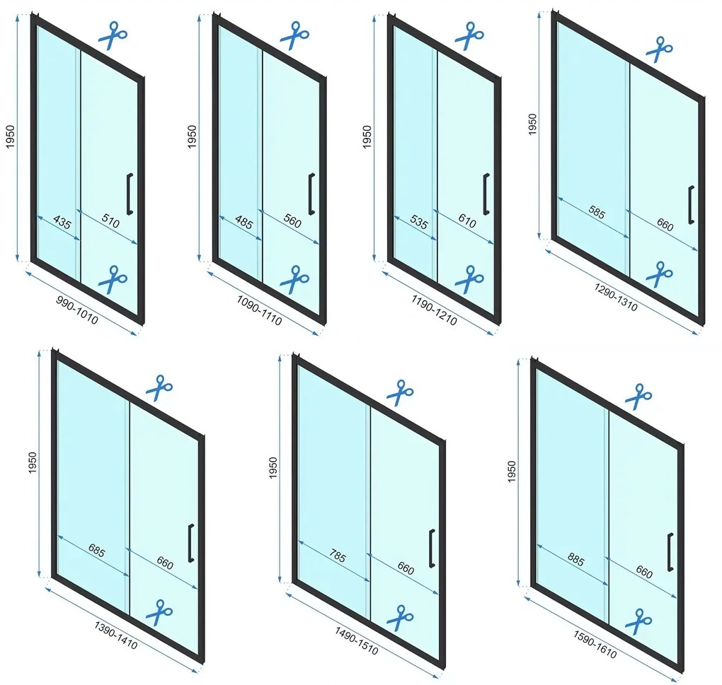 Душ кабина ъглова Rea Rapid Slide