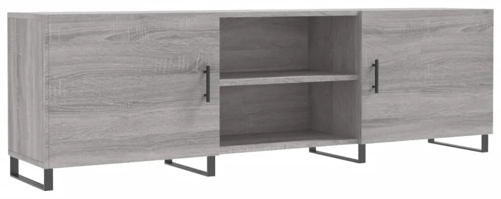 829122 vidaXL ТВ шкаф, сив сонома, 150x30x50 см, инженерно дърво