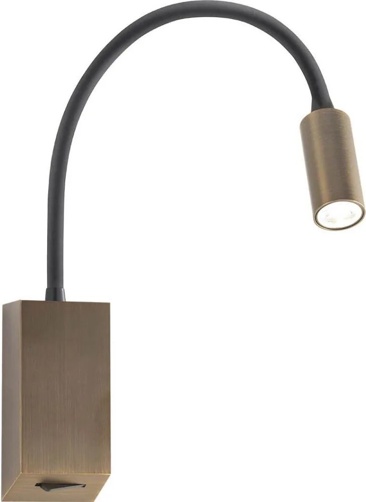 Redo 01-4802 - Гъвкава LED лампичка HELLO LED/3W/230V бронзова