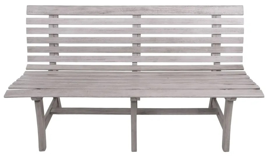 Сива градинска пейка от масивно дърво Mandalay – Garden Pleasure
