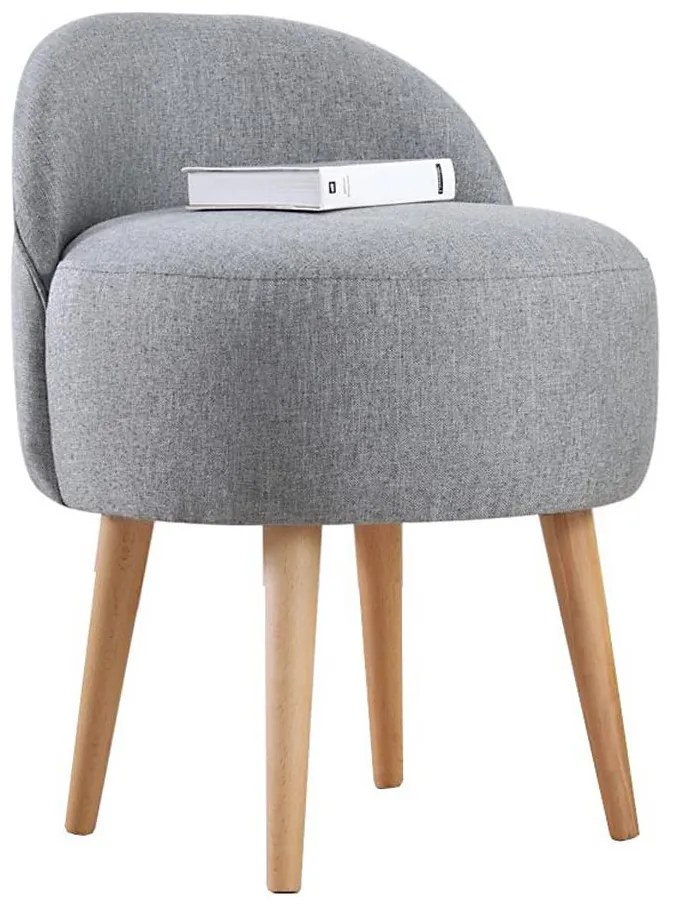 Табуретка NIKI, Ø 46 см, сива