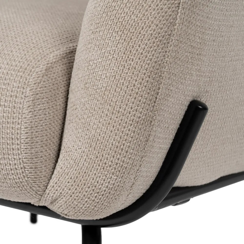 Бежово шенилово кресло Classic – Ixia