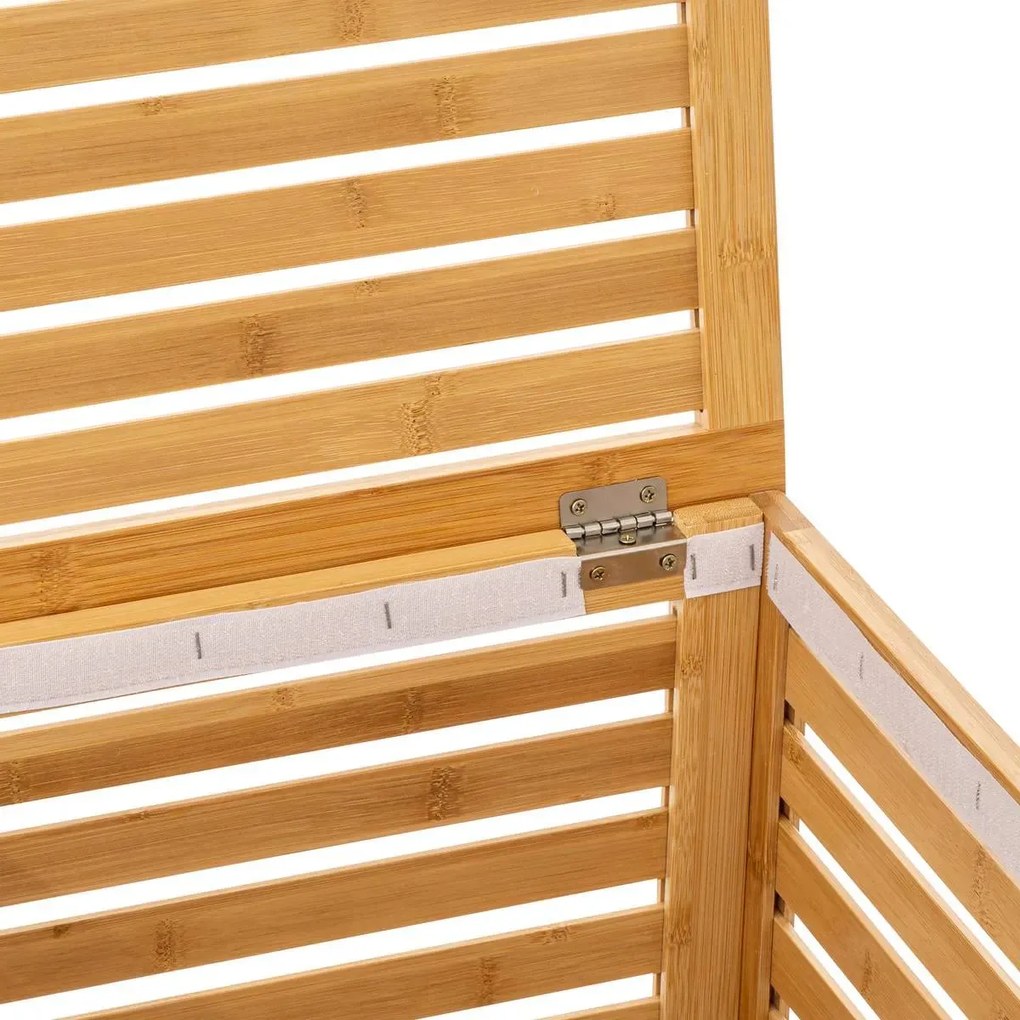 Кош за пране 5five Sicela, Бамбук, 65 L - Черен