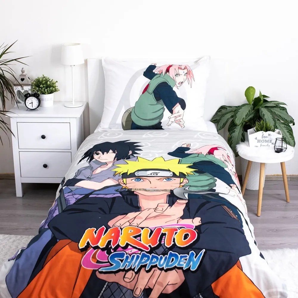 Единично памучно детско спално бельо 140x200 cm Naruto – Jerry Fabrics