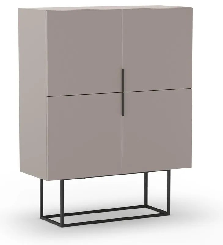 Сиво-бежово шкафче 100x130 cm Titan – Marckeric