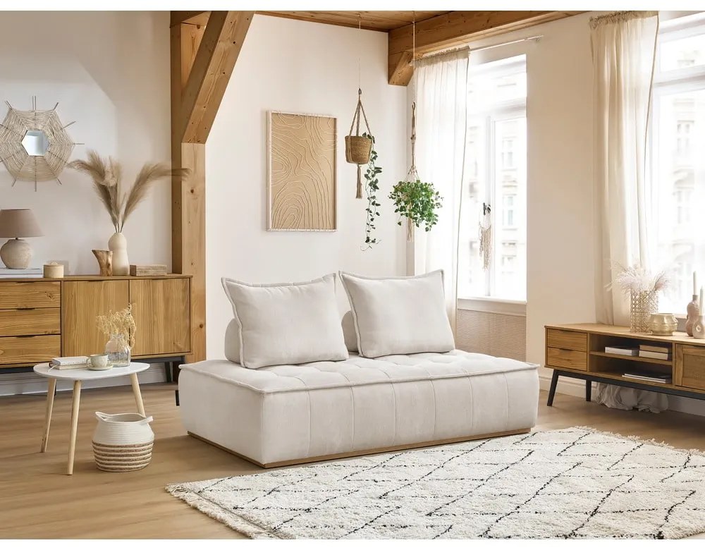 Бял диван от прежда с примки от букле 175 cm Elisa – Bobochic Paris