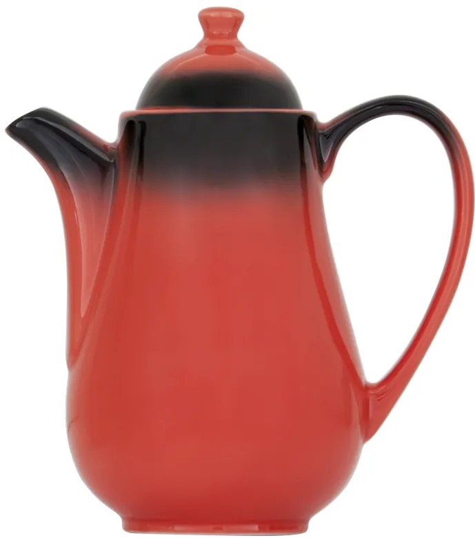 Gural Porselen - Marmaris Black/Red Чайник 675ml. (NBNEO02DM631KMZS)