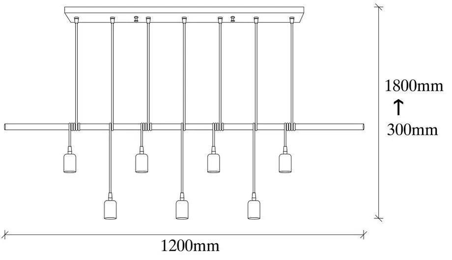Черно метално висящо осветително тяло Opviq lights Vincent - Opviq lights