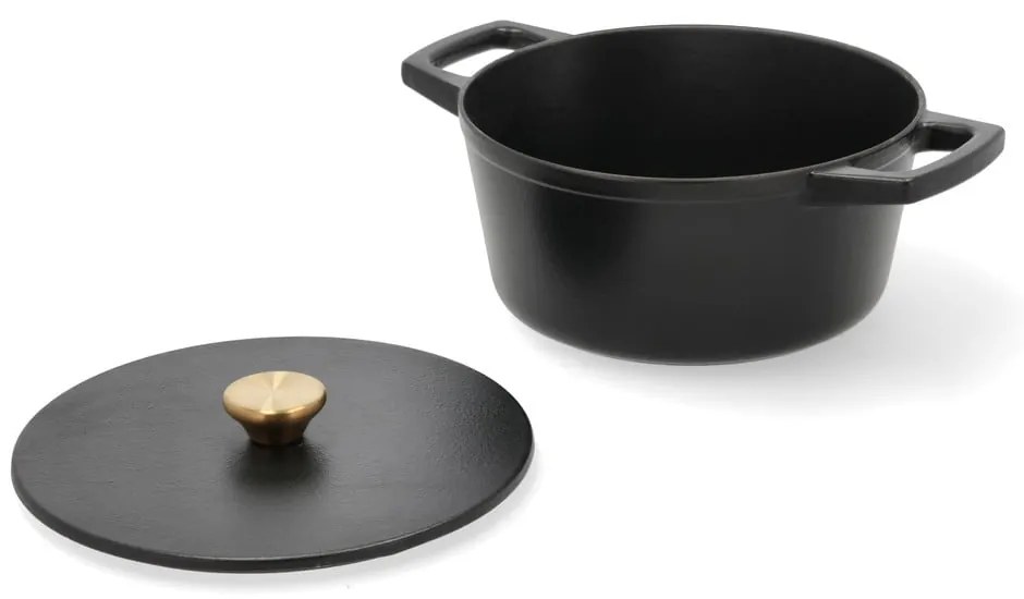 Гърне от излято желязо с капак подходящо за индукционен котлон 3,6 l – Holm