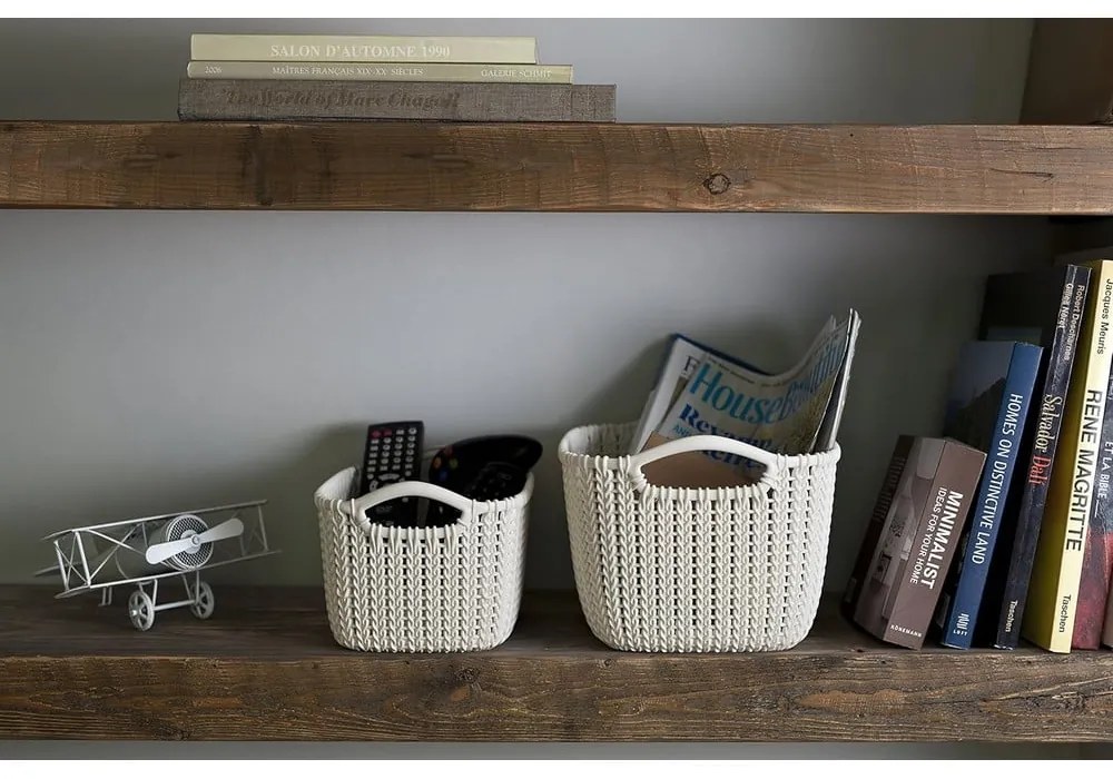 Бяла кошница за съхранение , 3 л Knit - Curver