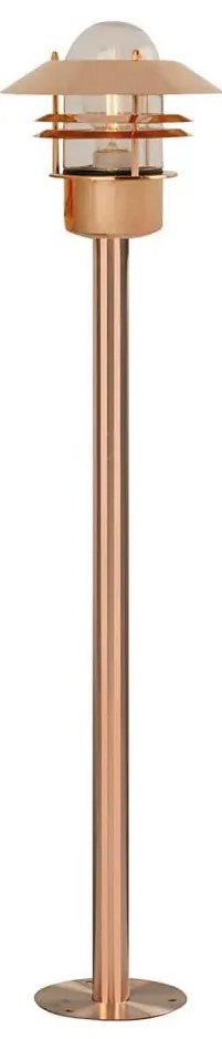 Nordlux - Външна лампа BLOKHUS 1xE27/60W/230V IP54 медна