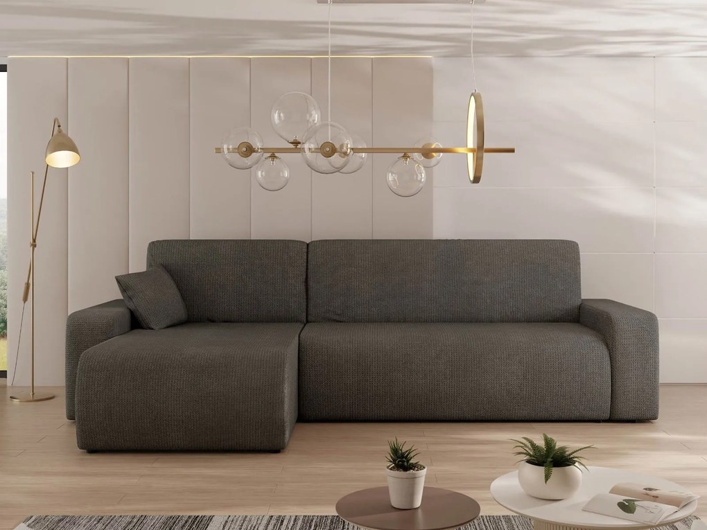 Ъглов диван Piano L-Въглен