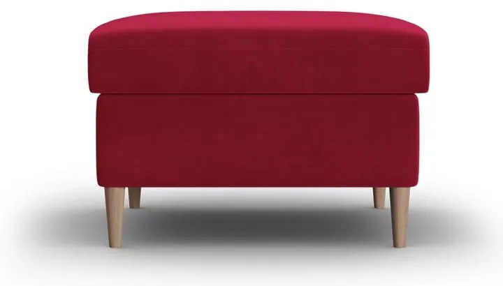 Червена кадифена табуретка Kyoto – Cosmopolitan Design