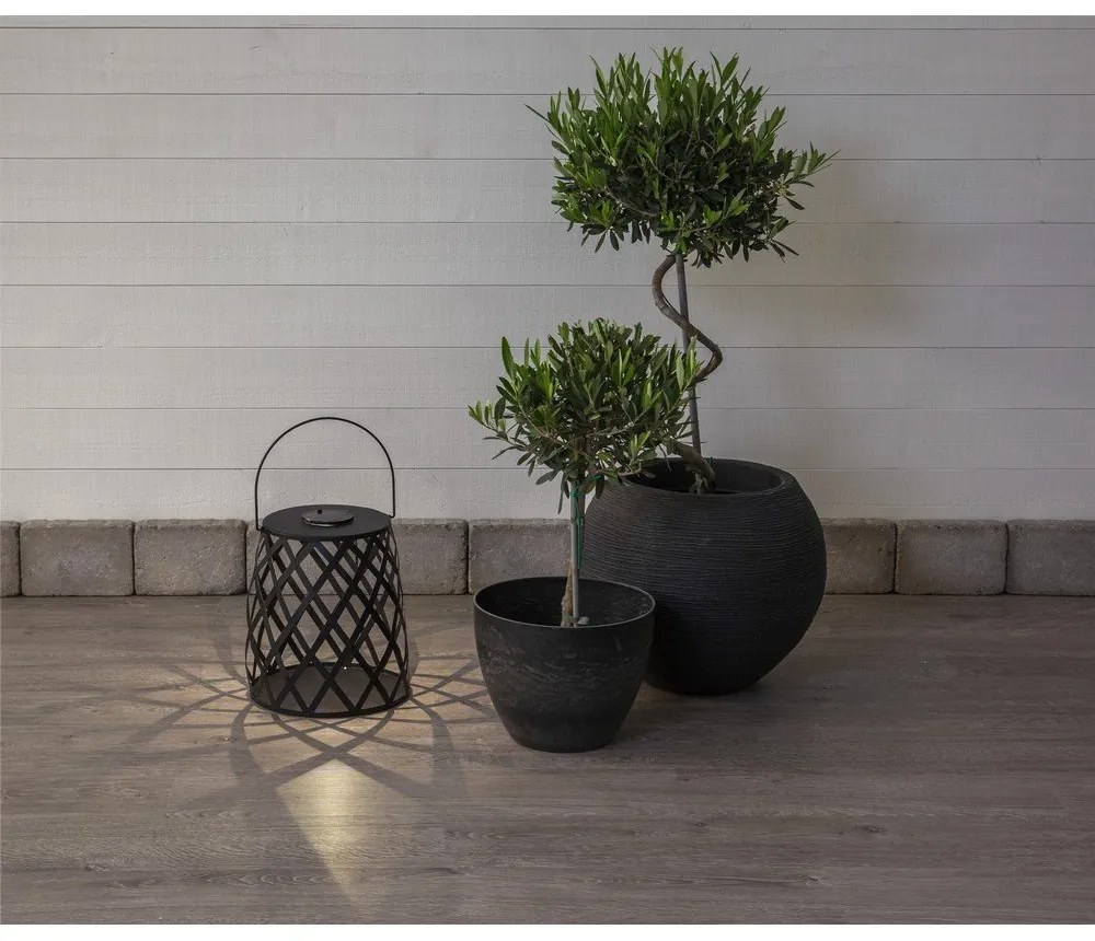 Черен LED фенер, височина 28 cm Calabria - Star Trading