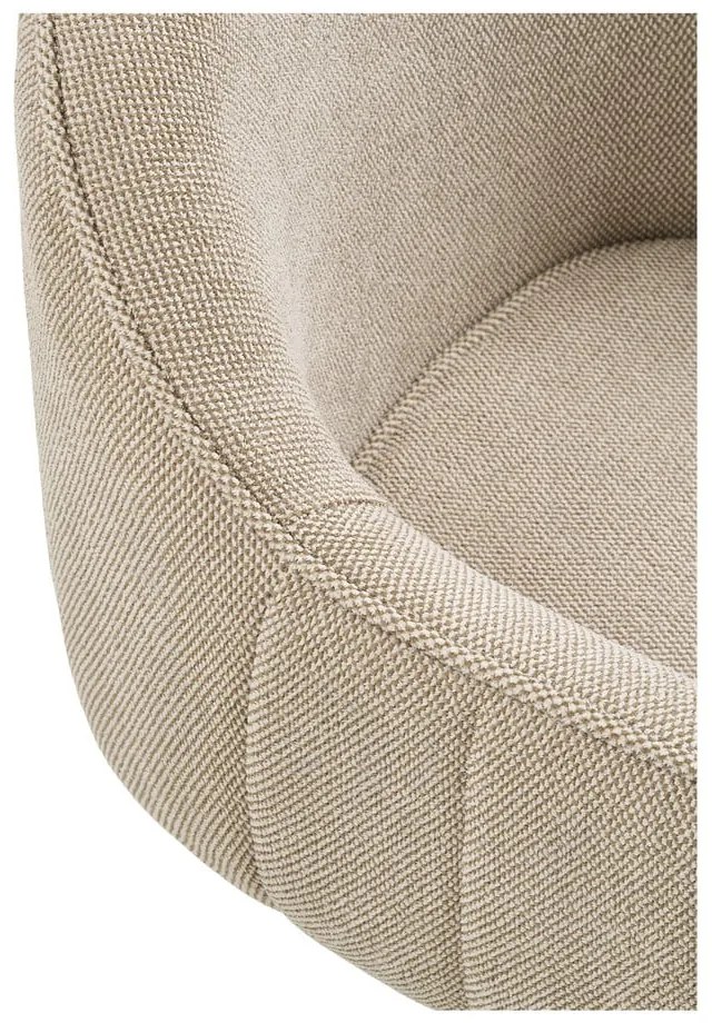 Светлосиви тапицирани трапезни столове в комплект с подлакътници 2 бр. Tamera – House Nordic