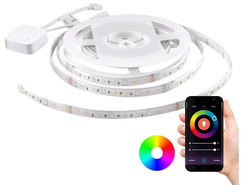 RGB LED Димируема лента Wi-fi + музикална функция LED/20W 5 м Tuya