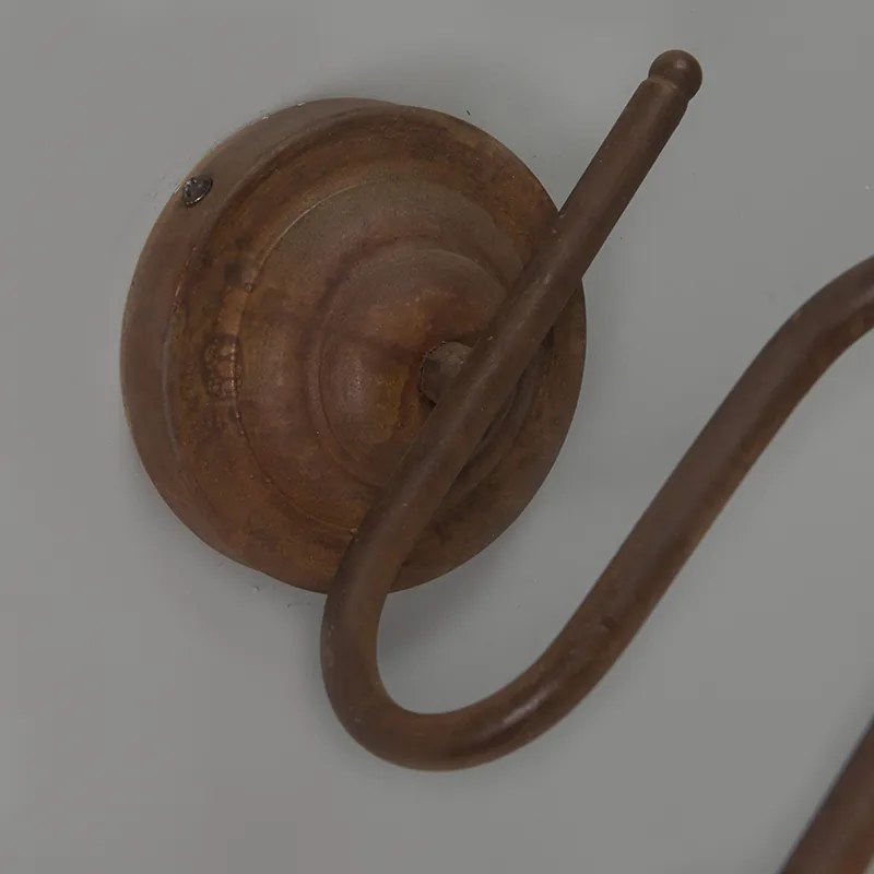 Комплект от 2 стенни лампи ръжда със златен интериор - Factory