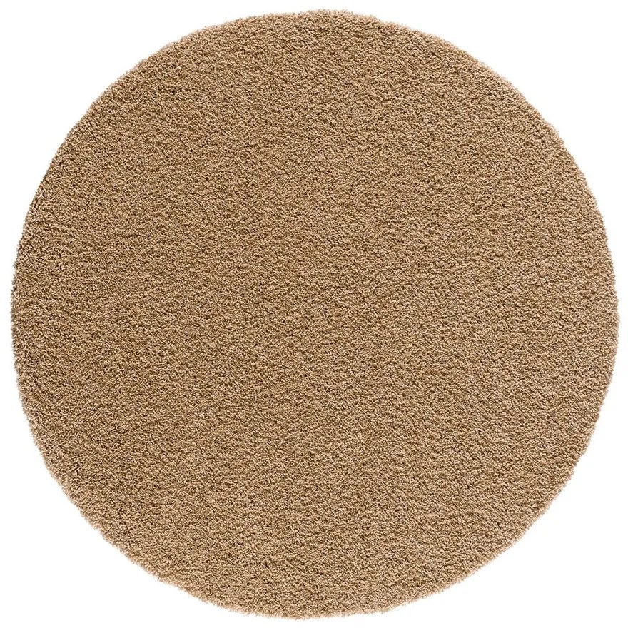 Светлокафяв кръгъл килим ø 130 cm Norge – Universal