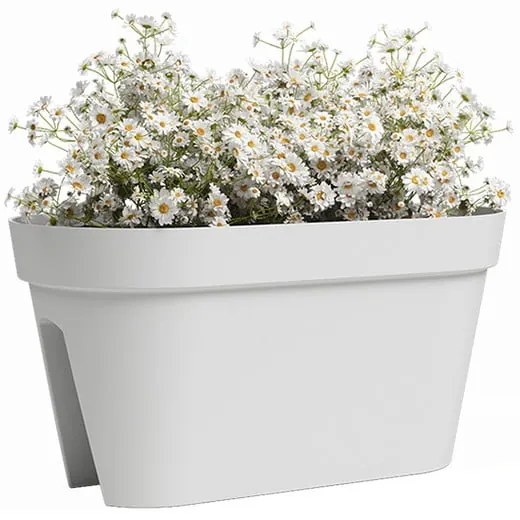 Сандък за цветя за парапети от рециклирана пластмаса 60 cm Capri - Artevasi