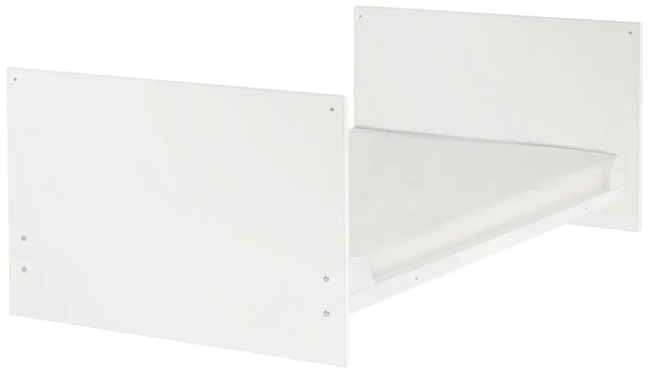 Бяло детско креватче 70x140 cm с регулируема височина Anton – Roba