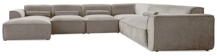 Бежов ъглов диван (десен ъгъл/"U" форма) Flex Felix – Miuform