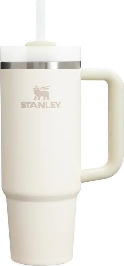 Кремав термос със сламка от неръждаема стомана 890 ml Quencher H2.O FlowState™ Tumbler Cream 2.0 – Stanley