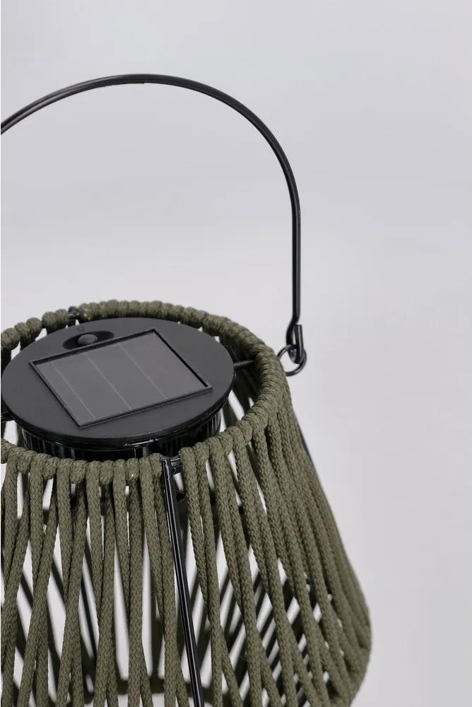 LED фенер със соларен панел в цвят каки (височина 17 cm) Juny – Yes Everyday