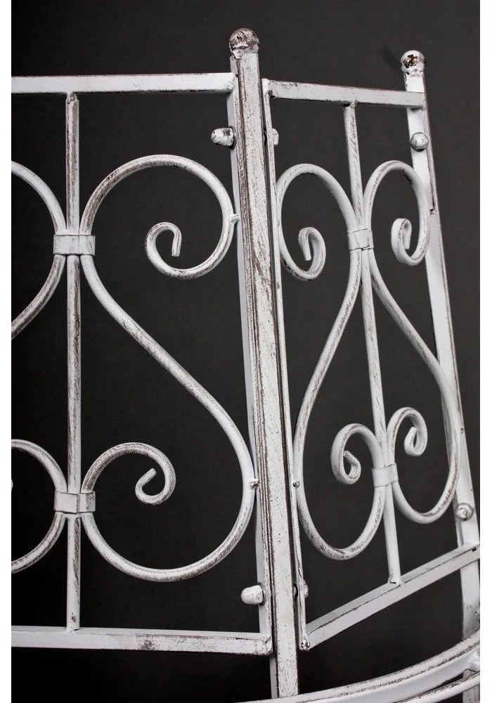 Бяла метална градинска пейка Varda – Garden Pleasure