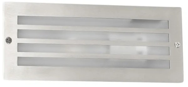 Модерна вградена лампа стомана IP44 - Hurricane