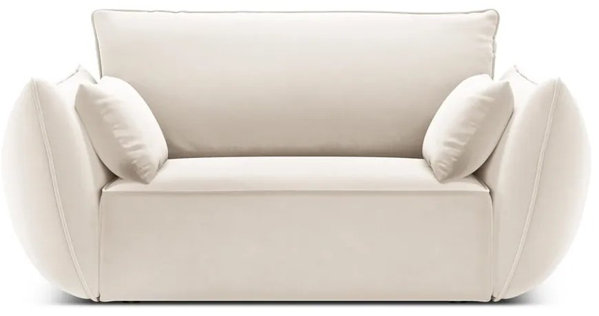 Бежово кадифено кресло Vanda – Mazzini Sofas
