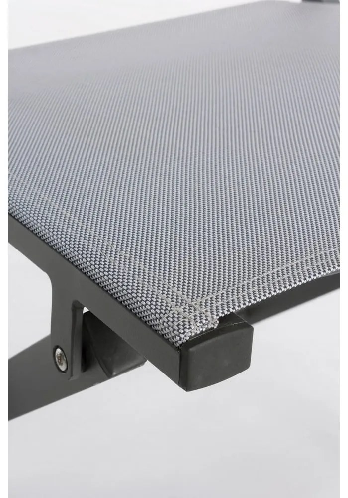 Сив градински стол метален Elin – Bizzotto