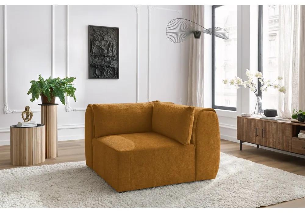 Модулен диван в цвят горчица Jeanne – Bobochic Paris